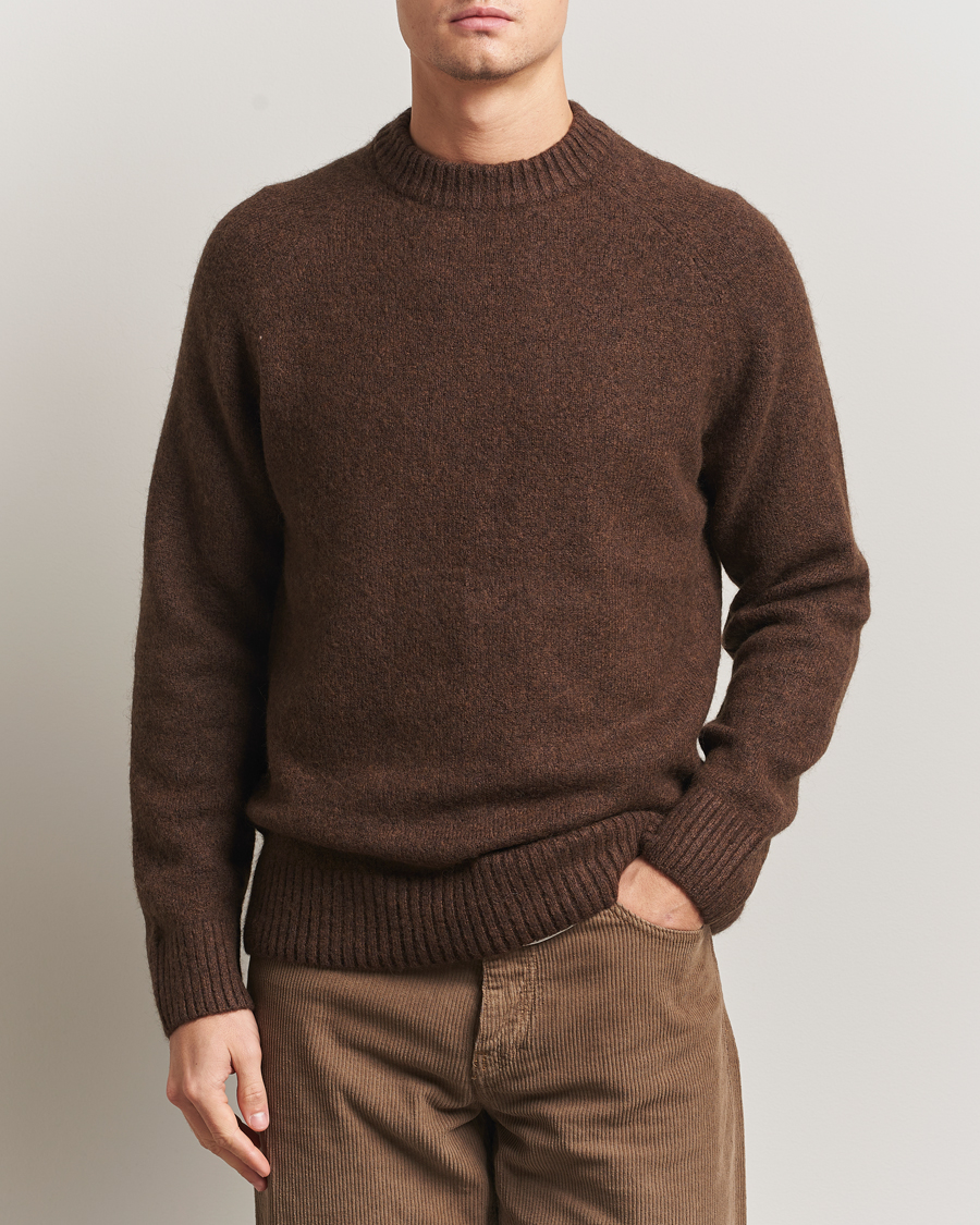 Herre | Trøjer | LES DEUX | Gilbert Crew Neck Knit Slate Brown