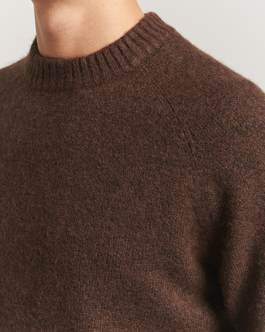 Herre | Trøjer | LES DEUX | Gilbert Crew Neck Knit Slate Brown