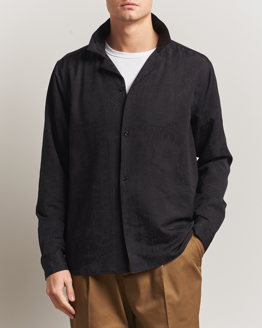 Herre | Skjorter | LES DEUX | Jasper Jaquard Shirt Black