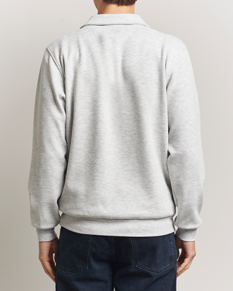 Herre | Trøjer | LES DEUX | Ben Polo Pique Sweatshirt Snow Melange