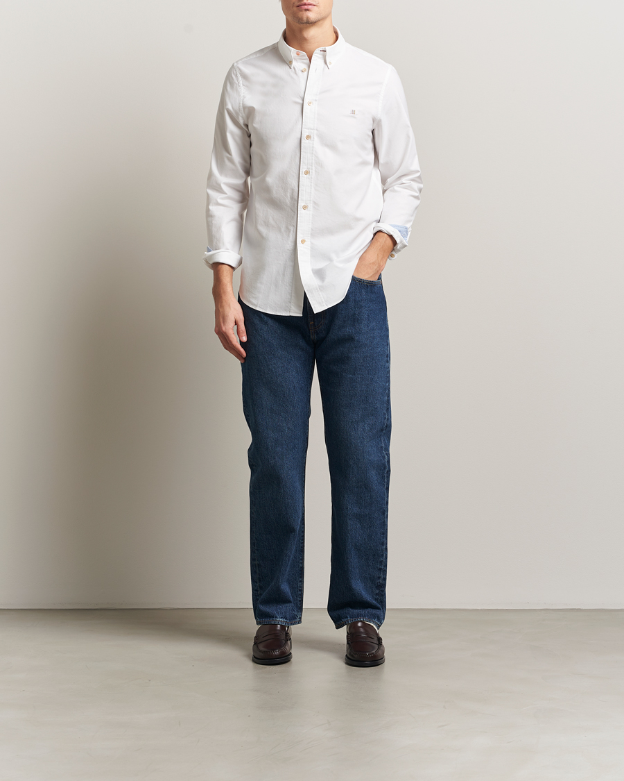 Herre | Skjorter | PS Paul Smith | Tailored Fit Embroidered Oxford Shirt White
