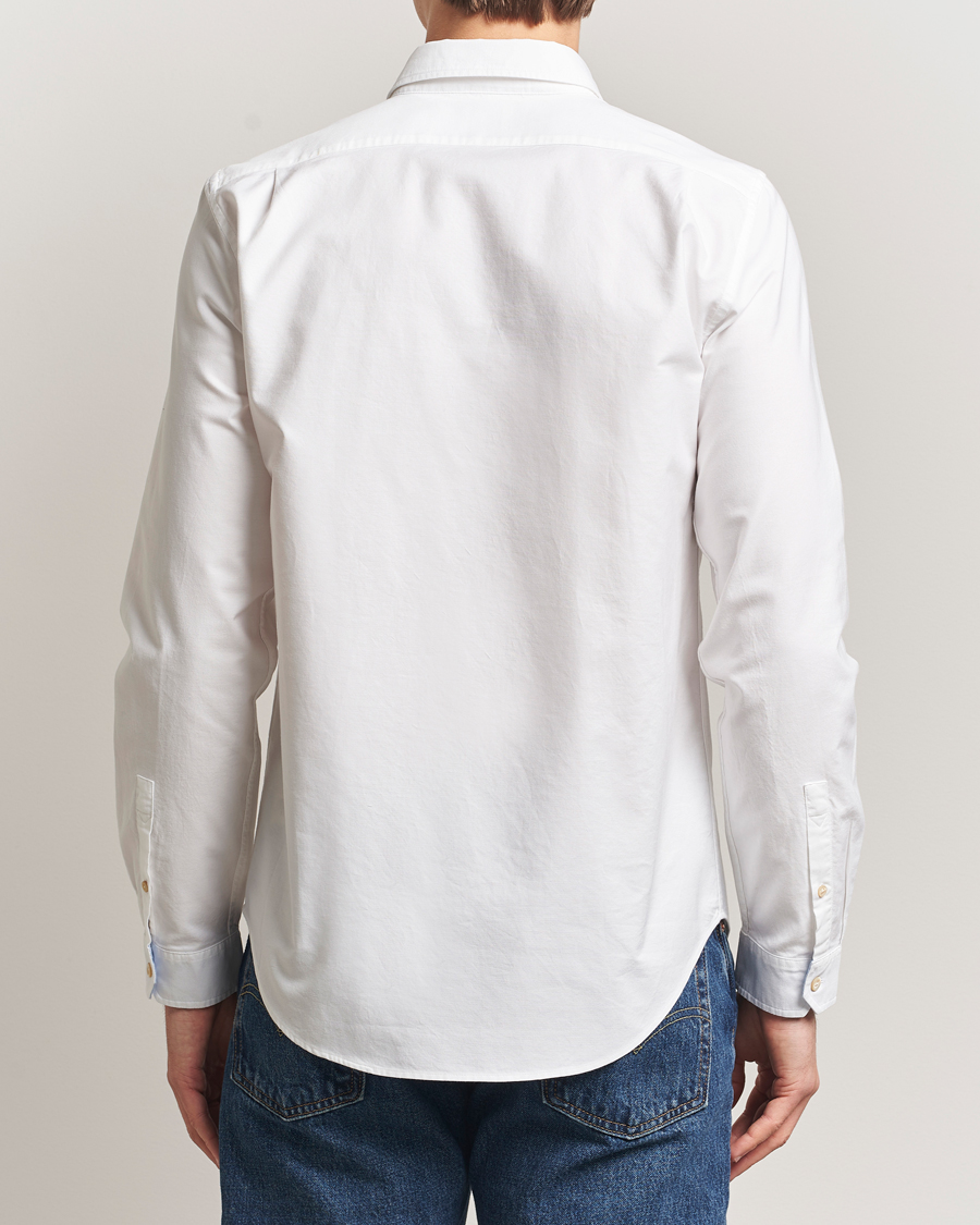 Herre | Skjorter | PS Paul Smith | Tailored Fit Embroidered Oxford Shirt White