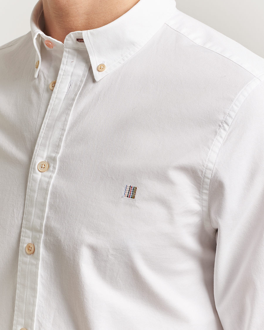 Herre | Skjorter | PS Paul Smith | Tailored Fit Embroidered Oxford Shirt White