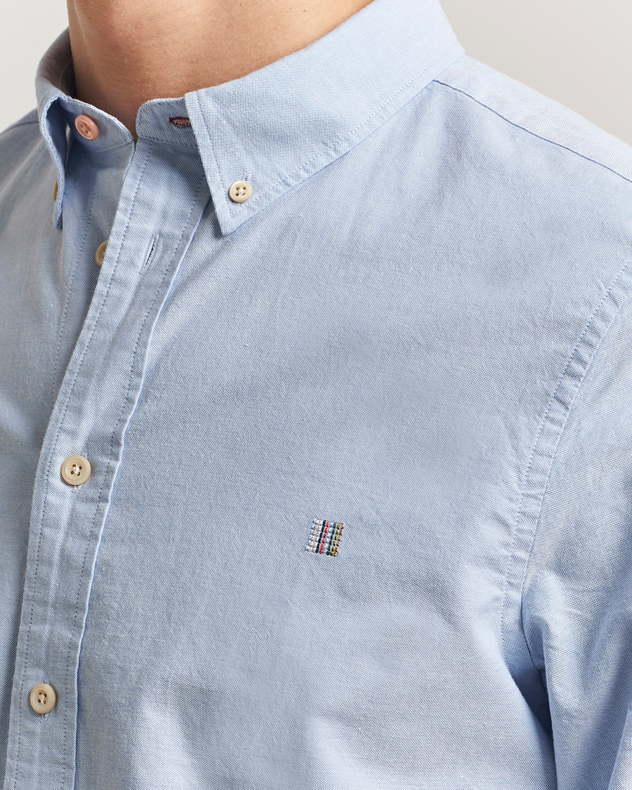 Herre | Skjorter | PS Paul Smith | Tailored Fit Embroidered Oxford Shirt Light Blue