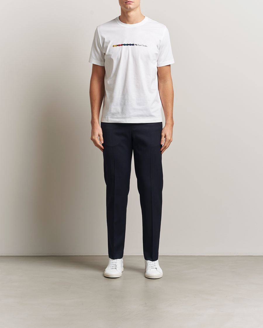 Herre | T-Shirts | PS Paul Smith | Chain Printed T-Shirt White