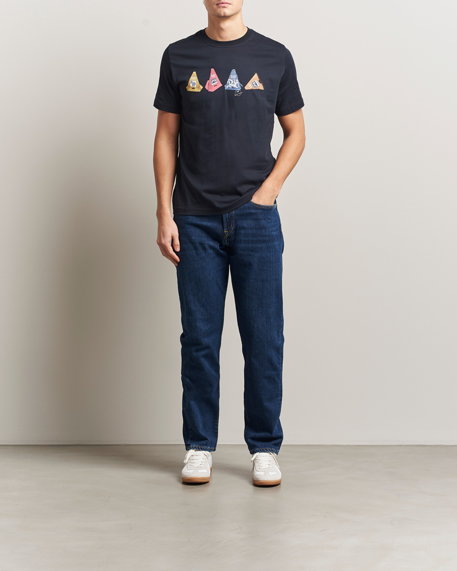 Herre | T-Shirts | PS Paul Smith | Cones Printed T-Shirt Navy