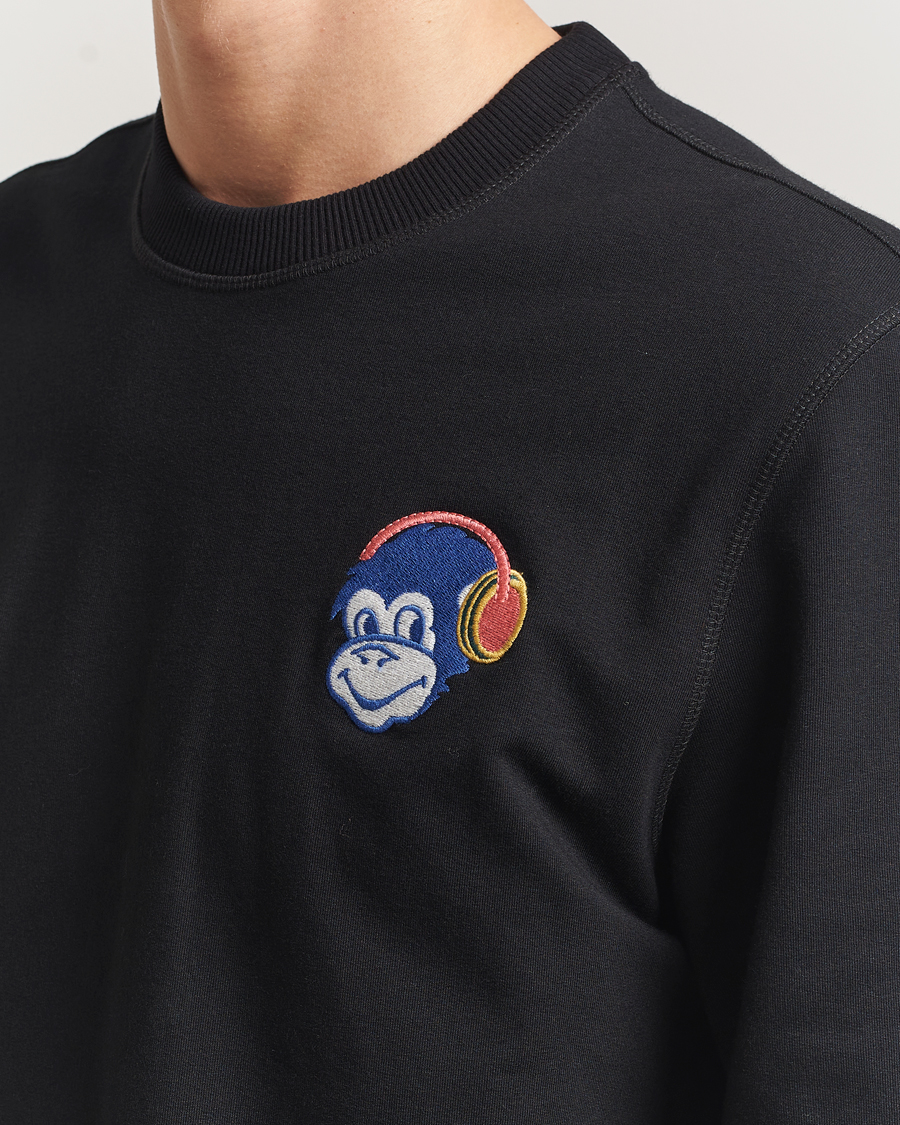 Herre | Trøjer | PS Paul Smith | Monkey Headphone Printed Sweatshirt Black