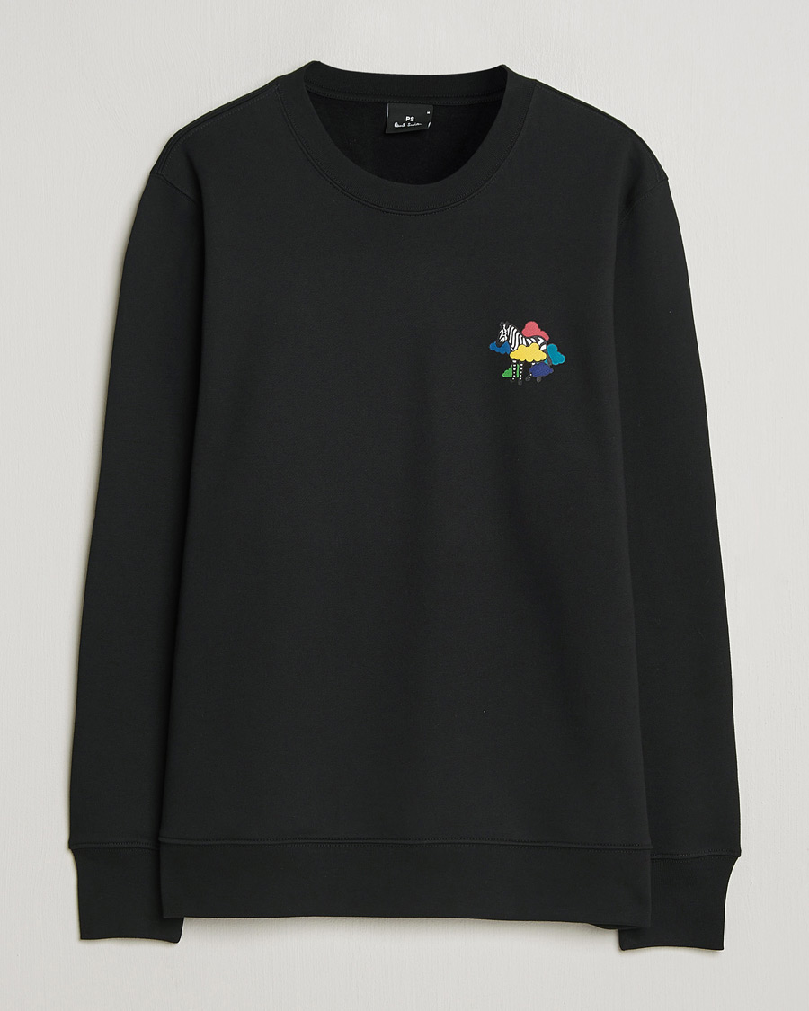 Herre | Trøjer | PS Paul Smith | Cloud Zebra Printed Sweatshirt Black