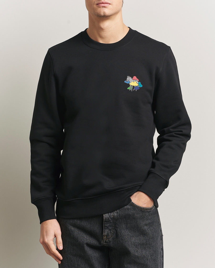 Herre | Trøjer | PS Paul Smith | Cloud Zebra Printed Sweatshirt Black