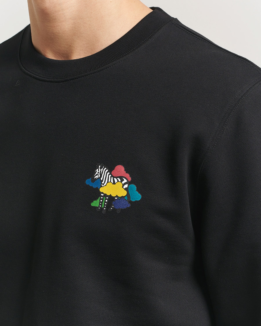 Herre | Trøjer | PS Paul Smith | Cloud Zebra Printed Sweatshirt Black