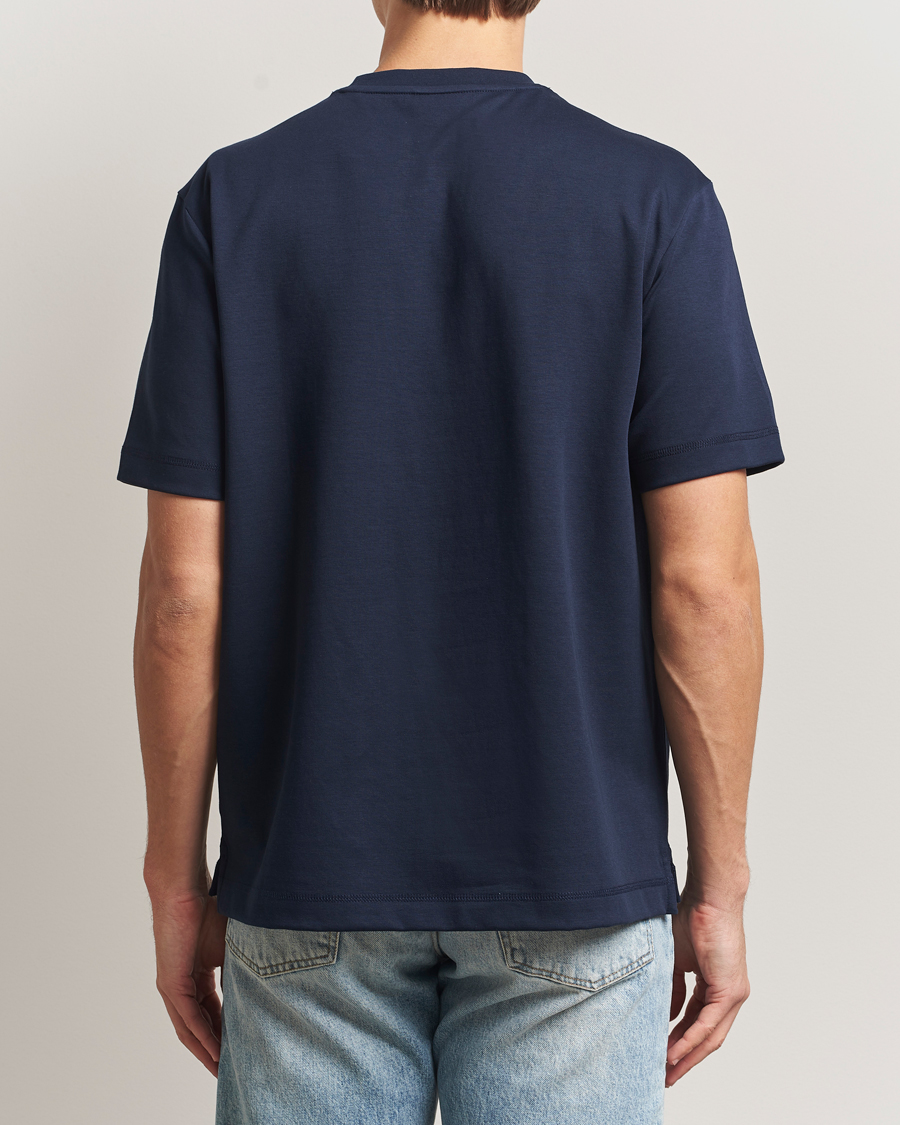 Herre | T-Shirts | PS Paul Smith | Casual Fit Happy T-Shirt Navy