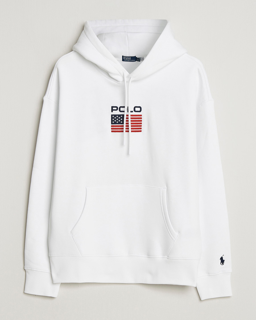 Herre | Trøjer | Polo Ralph Lauren | USA Hoodie White