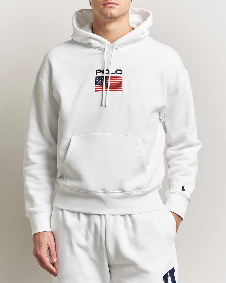 Herre | Trøjer | Polo Ralph Lauren | USA Hoodie White