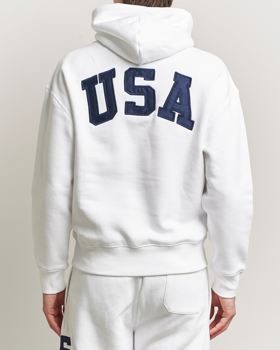 Herre | Trøjer | Polo Ralph Lauren | USA Hoodie White