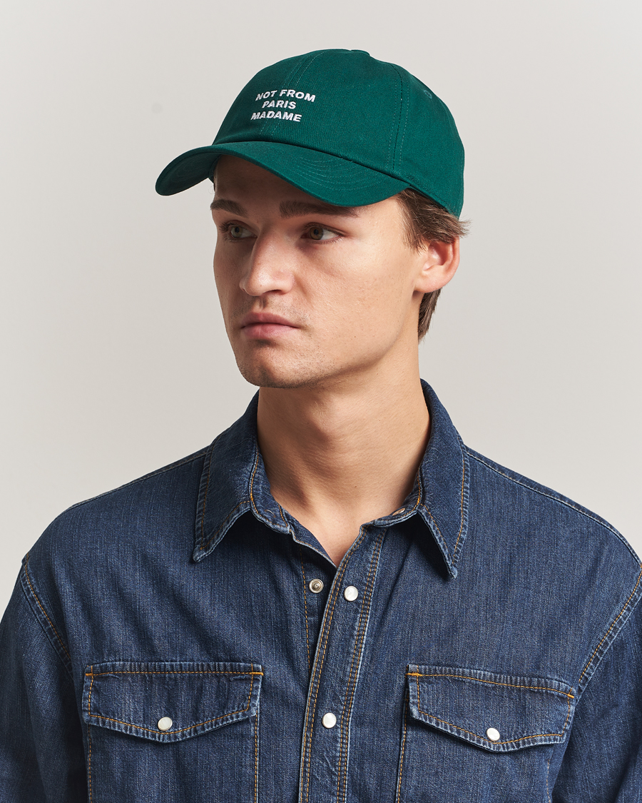 Herre | Hatte & kasketter | Drôle de Monsieur | Drôle de MonsieurSlogan BaseballDark Green