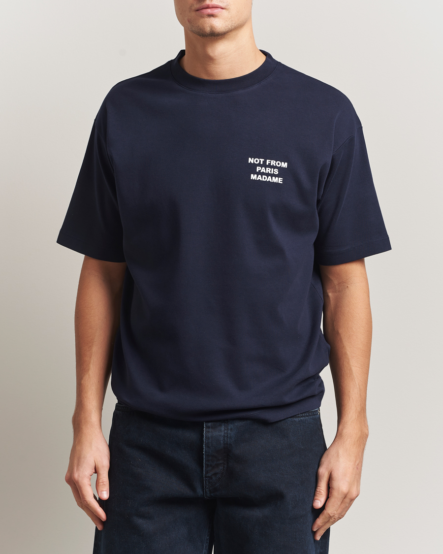 Herre | T-Shirts | Drôle de Monsieur | Slogan T-Shirt Navy