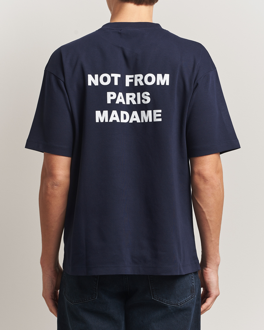 Herre | T-Shirts | Drôle de Monsieur | Slogan T-Shirt Navy