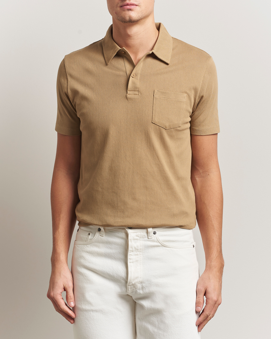 Herre | Polotrøjer | Sunspel | Riviera Polo Shirt Tan