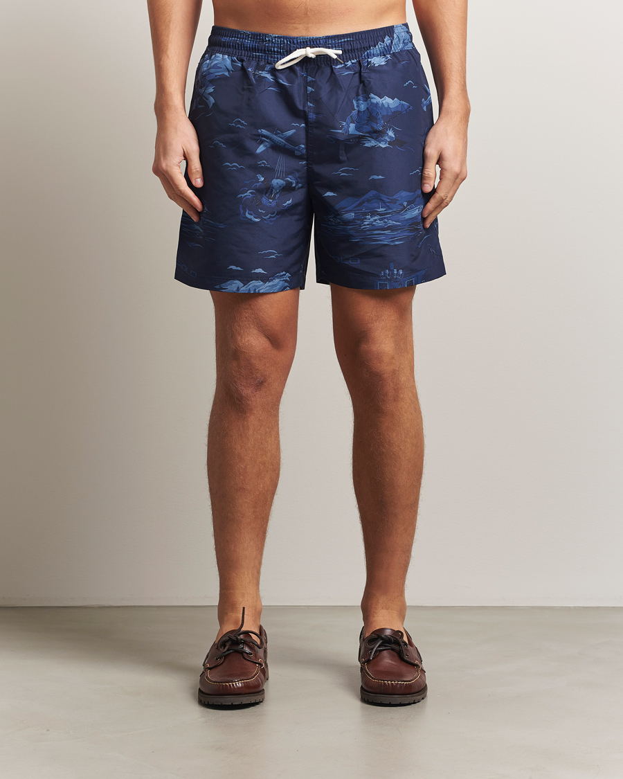 Herre | Badebukser | Polo Ralph Lauren | Traveler Printed Mid Trunk Spy Bear