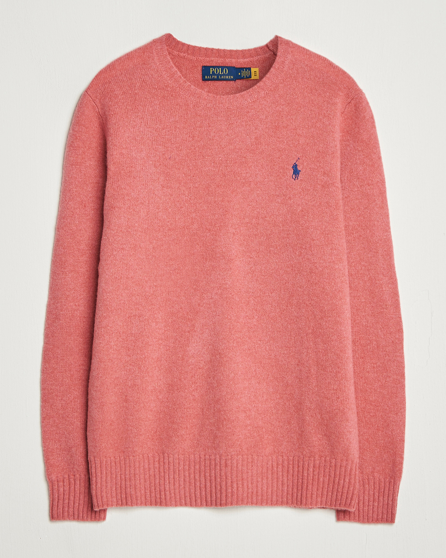 Herre | Trøjer | Polo Ralph Lauren | Wool/Cashmere Crew Neck Strawberry Gelato