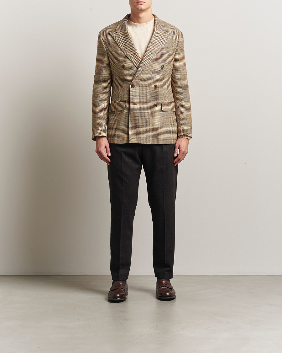 Herre | Blazere & jakker | Polo Ralph Lauren | DB Wool Prince of Wales Blazer Sand/Brown
