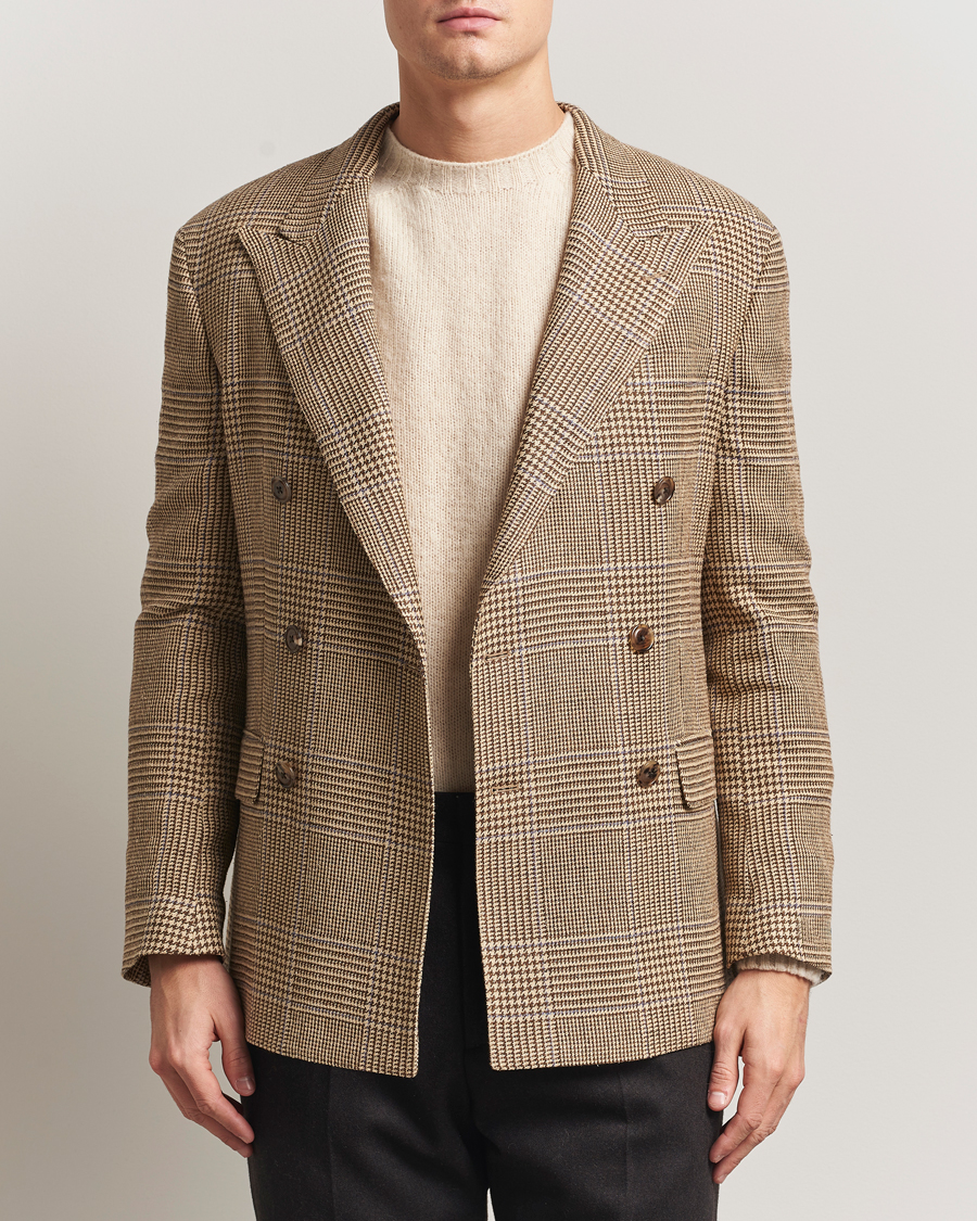 Herre | Blazere & jakker | Polo Ralph Lauren | DB Wool Prince of Wales Blazer Sand/Brown