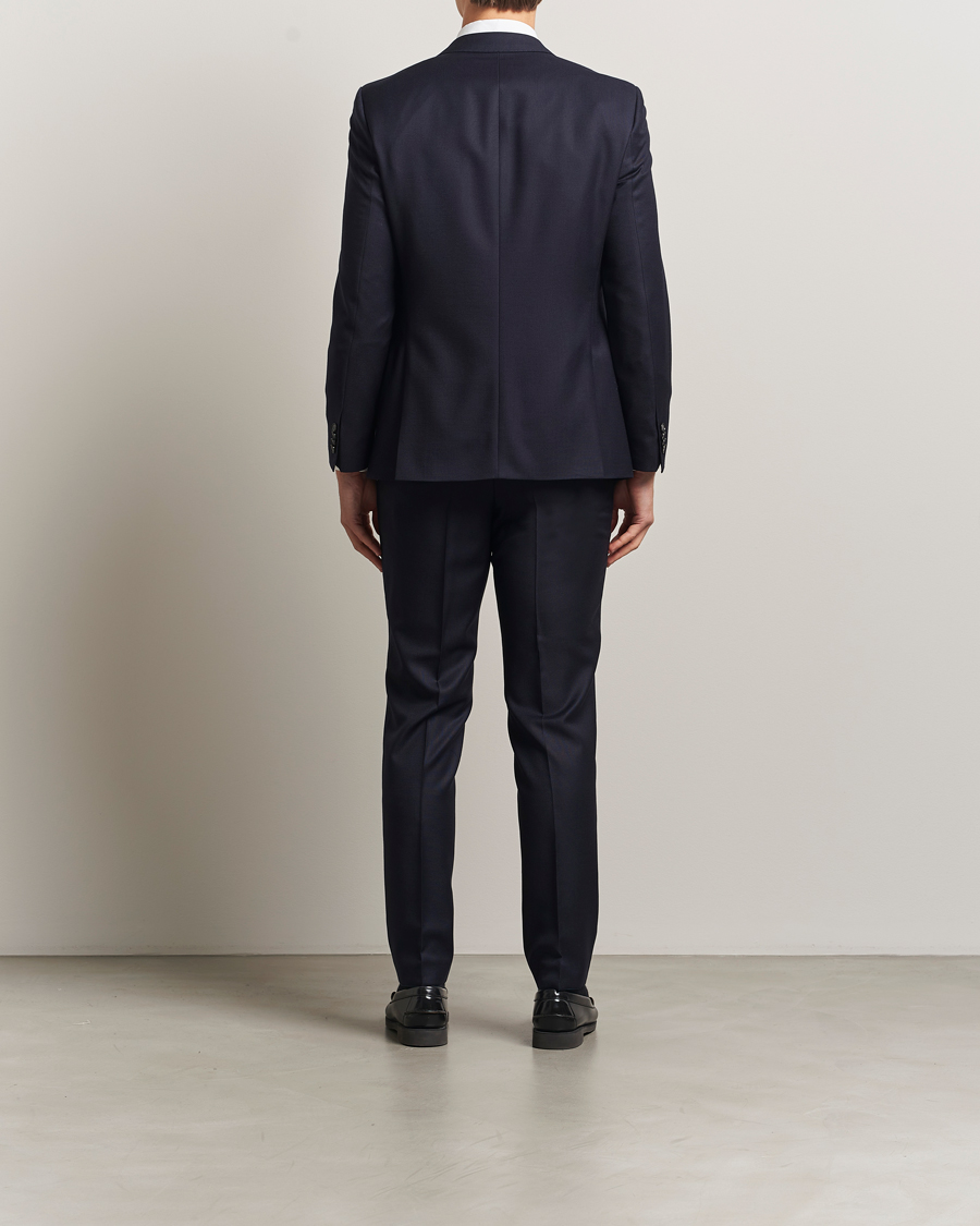 Herre | Jakkesæt | BOSS BLACK | Huge Structured Wool Suit Dark Blue
