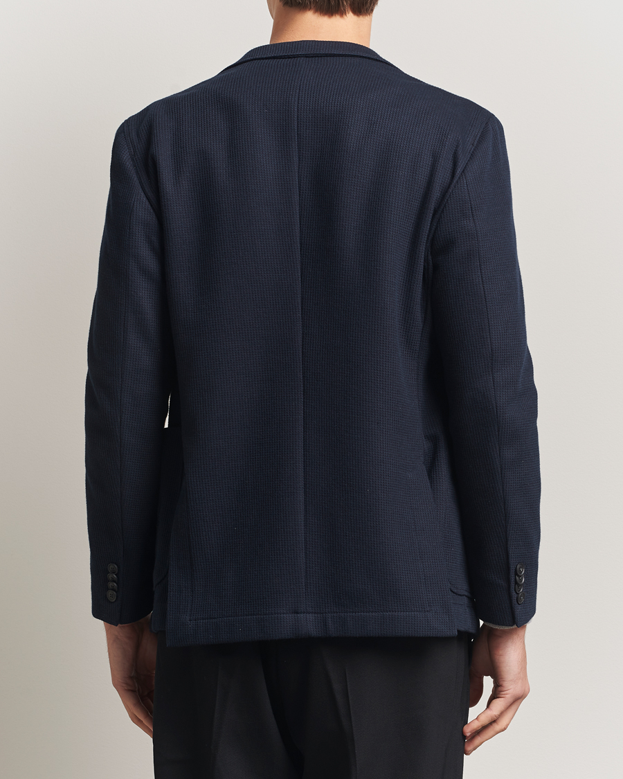 Herre | Blazere & jakker | BOSS BLACK | Hanry Jersey Double Breasted Blazer Dark Blue