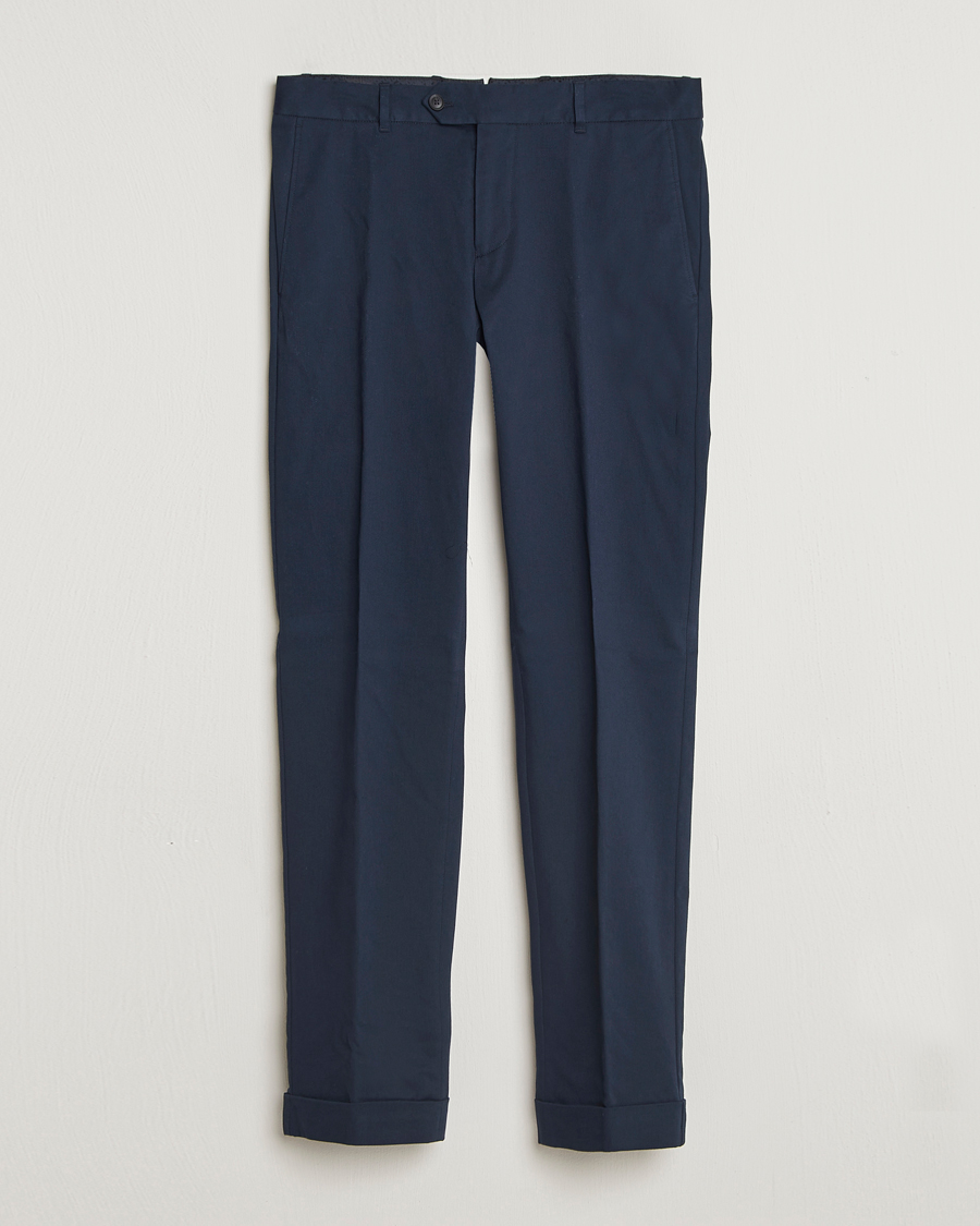 Herre | Bukser | BOSS BLACK | Genius Cotton Trousers Dark Blue