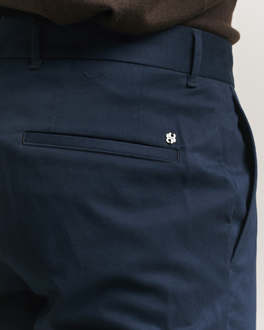 Herre | Bukser | BOSS BLACK | Genius Cotton Trousers Dark Blue