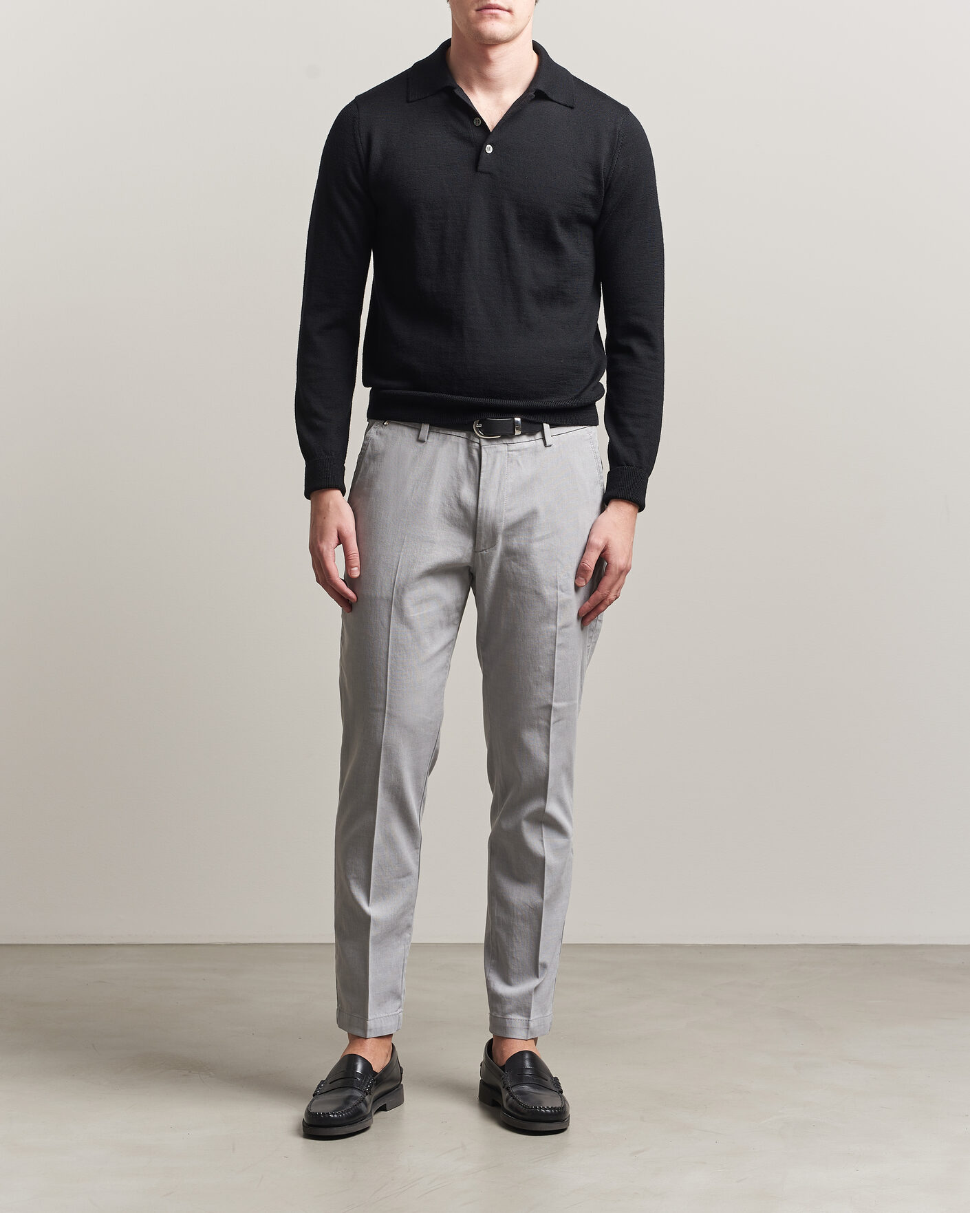 Herre | Bukser | BOSS BLACK | Kaiton Structured Chinos Silver