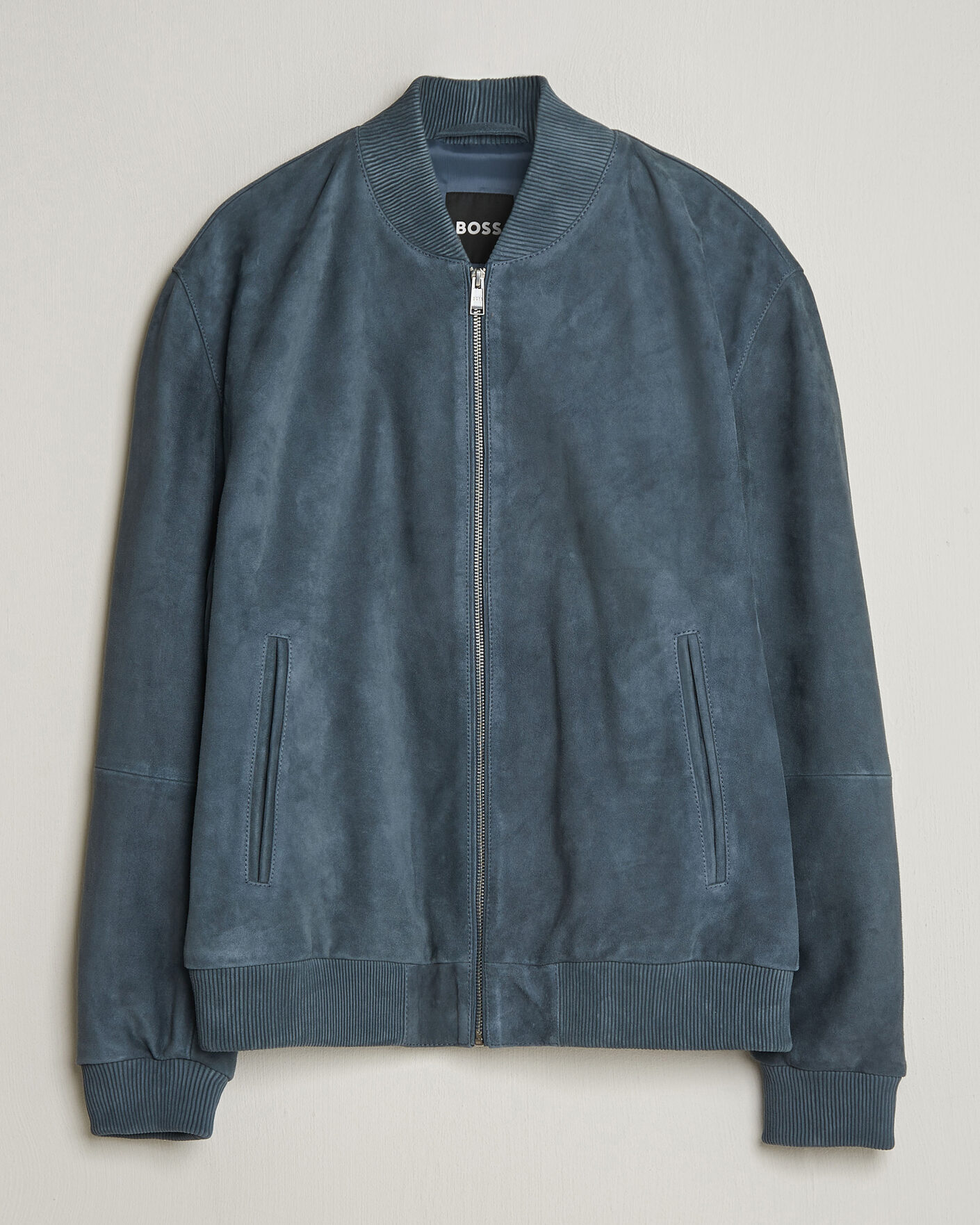 Herre | Jakker | BOSS BLACK | Muller Suede Jacket Open Blue