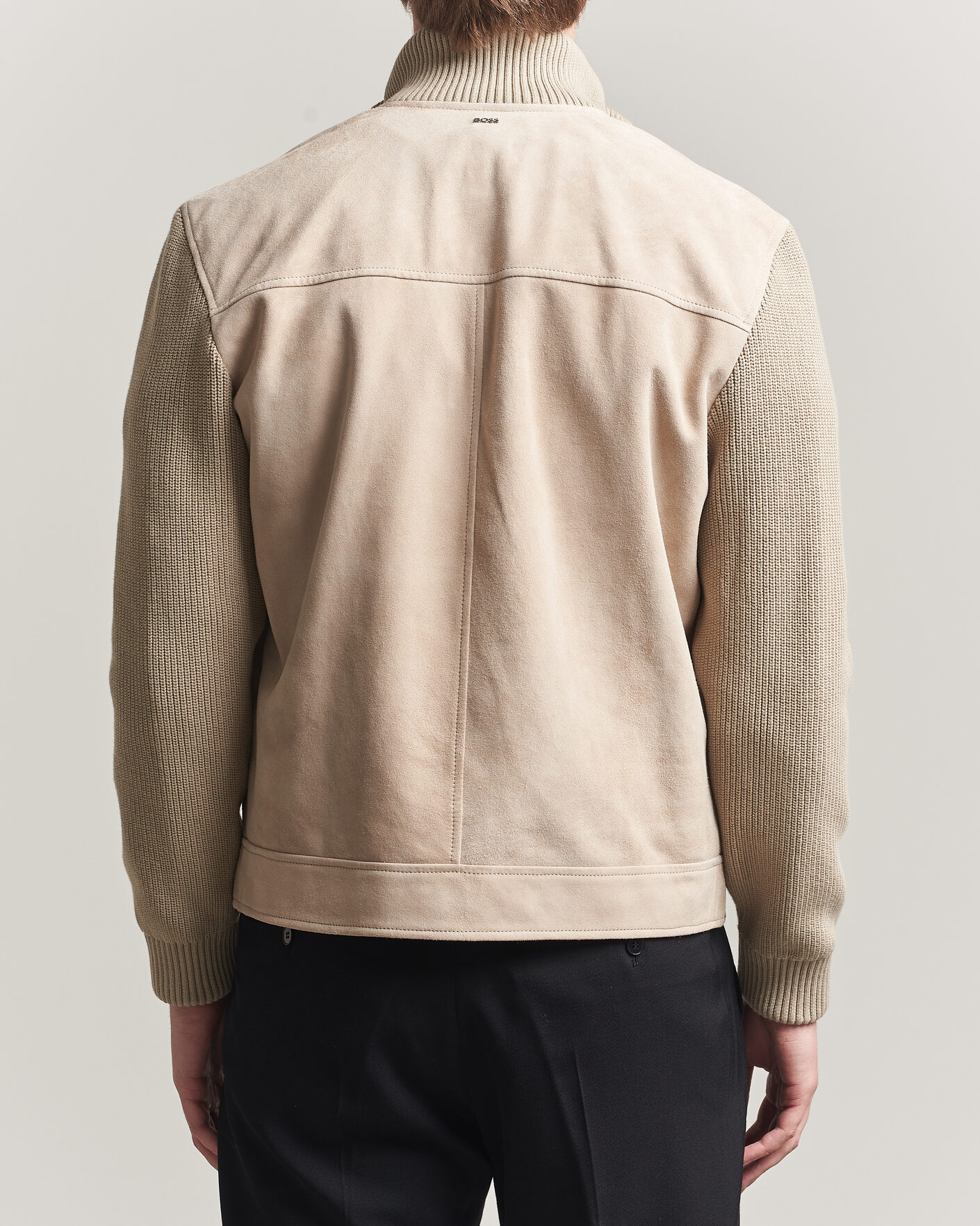 Herre | Jakker | BOSS BLACK | Maven Suede Hybrid Jacket Open White