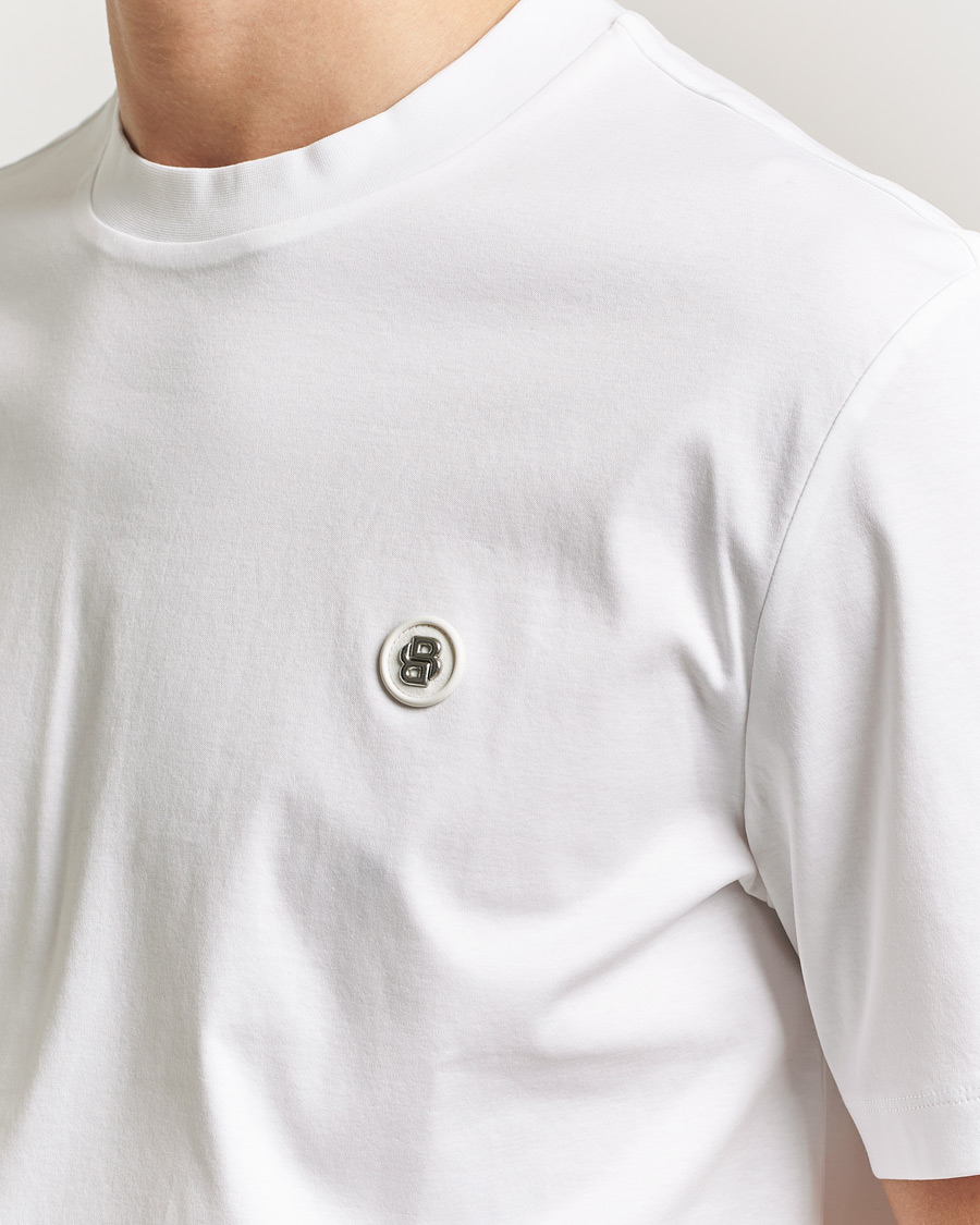 Herre | T-Shirts | BOSS BLACK | Taut Regular Fit T-Shirt White