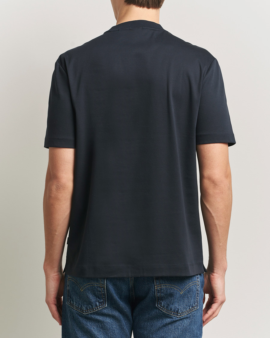 Herre | T-Shirts | BOSS BLACK | Taut Regular Fit T-Shirt Dark Blue