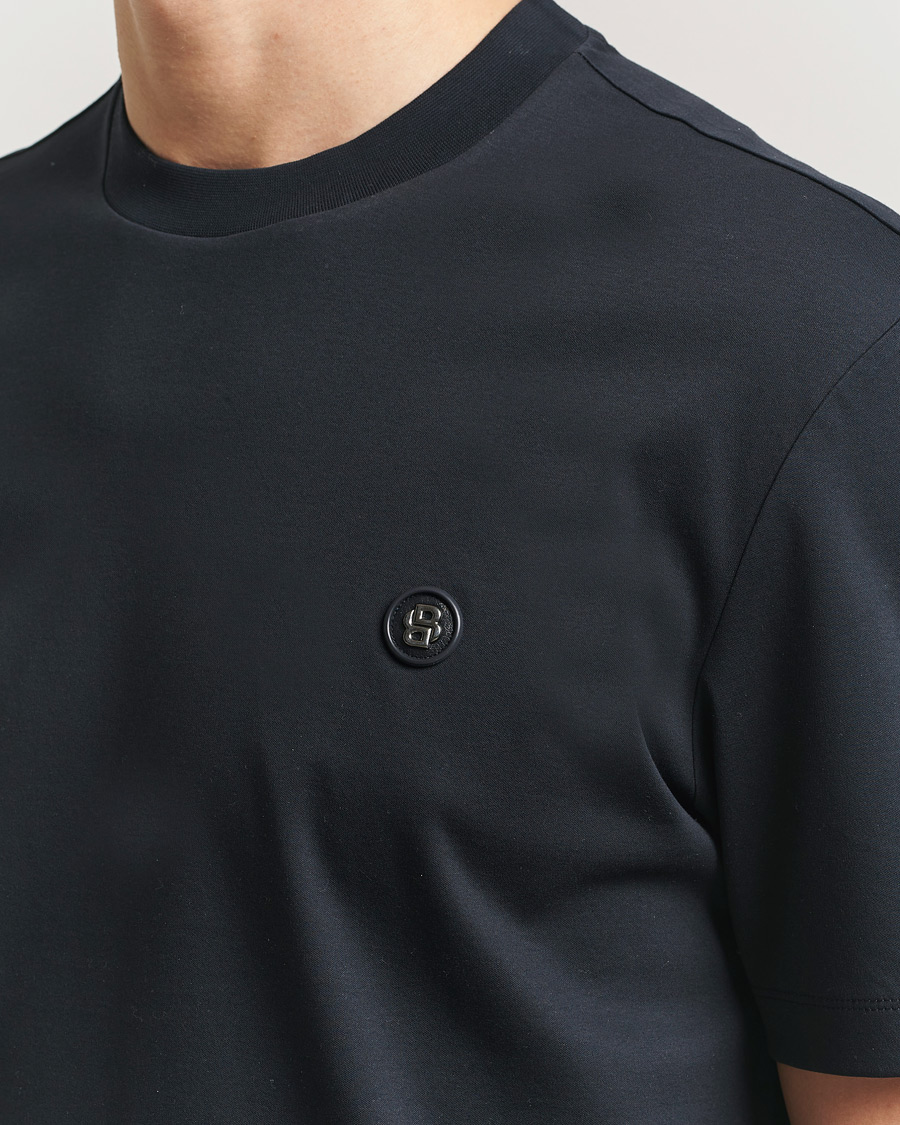 Herre | T-Shirts | BOSS BLACK | Taut Regular Fit T-Shirt Dark Blue