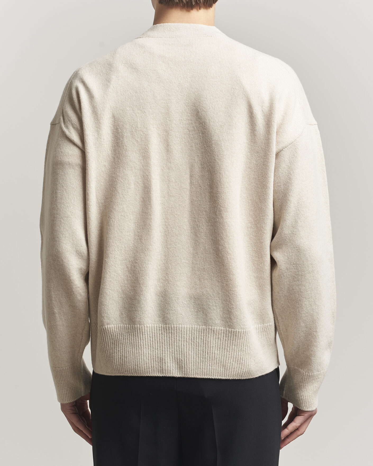 Herre | Trøjer | BOSS BLACK | Ucone Wool Knitted Cardigan Open White