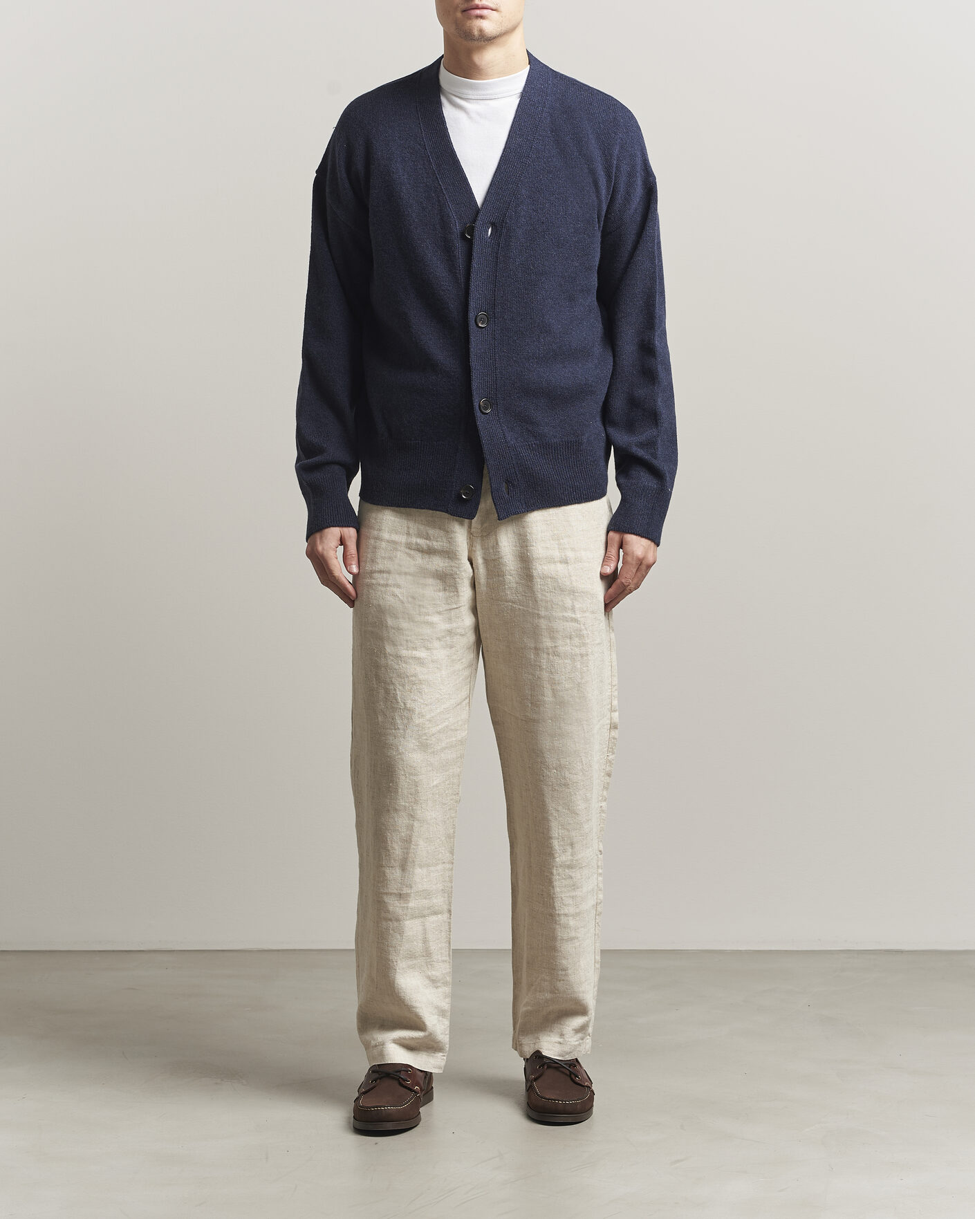 Herre | Trøjer | BOSS BLACK | Ucone Wool Knitted Cardigan Dark Blue