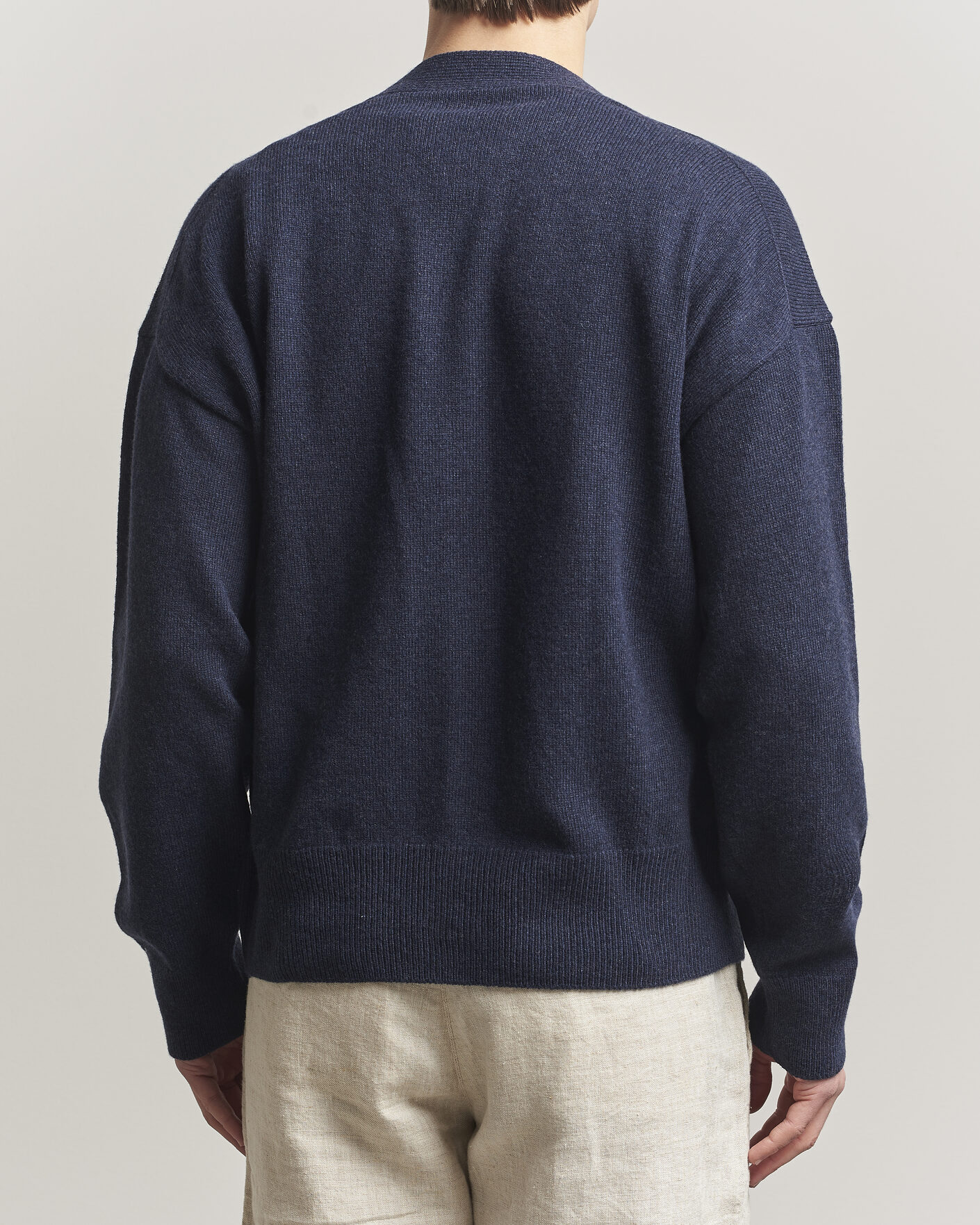 Herre | Trøjer | BOSS BLACK | Ucone Wool Knitted Cardigan Dark Blue