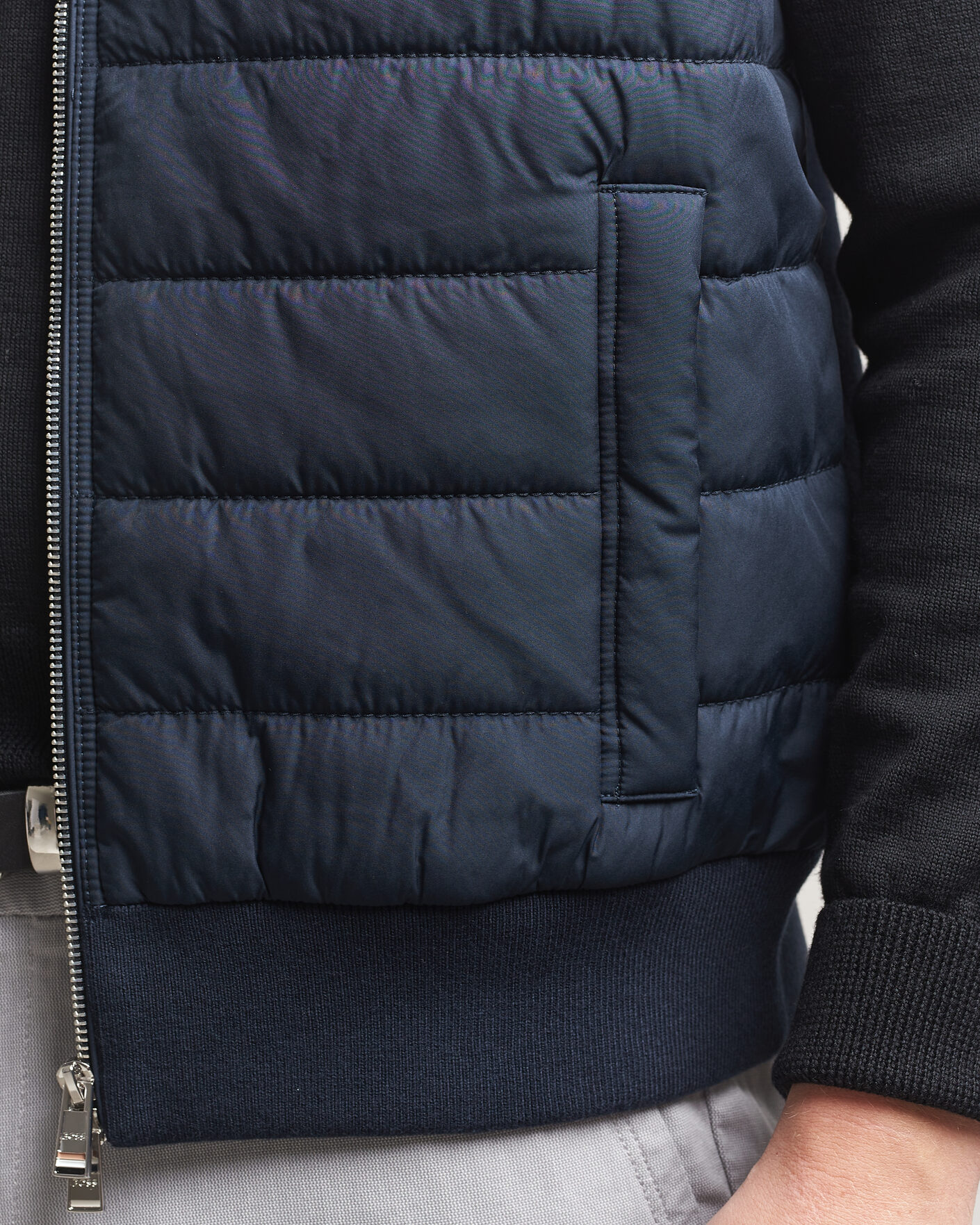 Herre | Veste | BOSS BLACK | Urwin Cotton/Wool Vest Dark Blue
