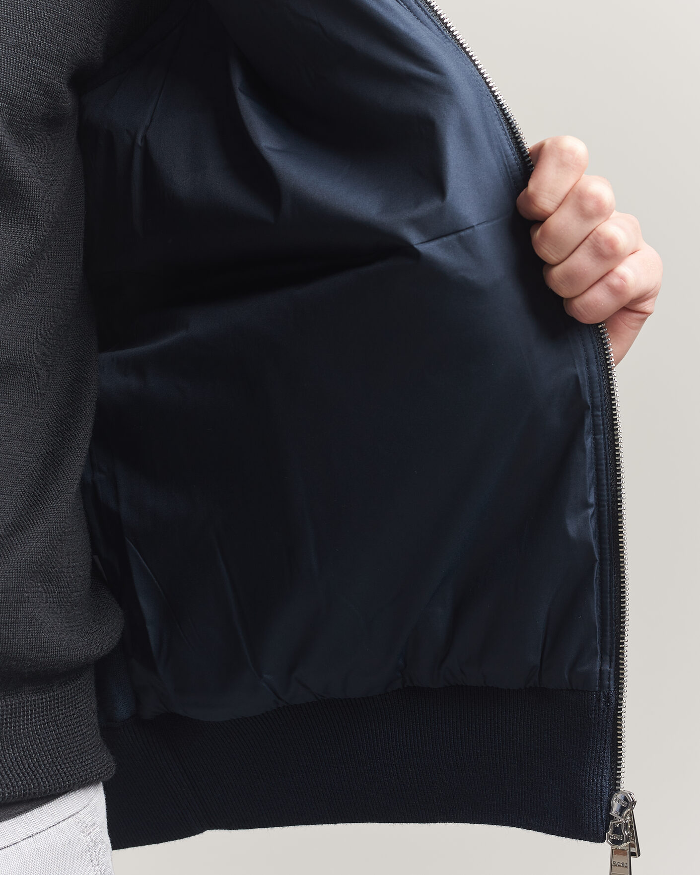 Herre | Veste | BOSS BLACK | Urwin Cotton/Wool Vest Dark Blue