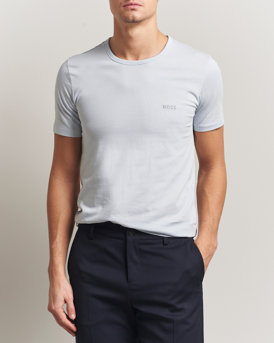 Herre | T-Shirts | BOSS BLACK | 3-Pack Crew Neck T-Shirt Green/Blue/Navy