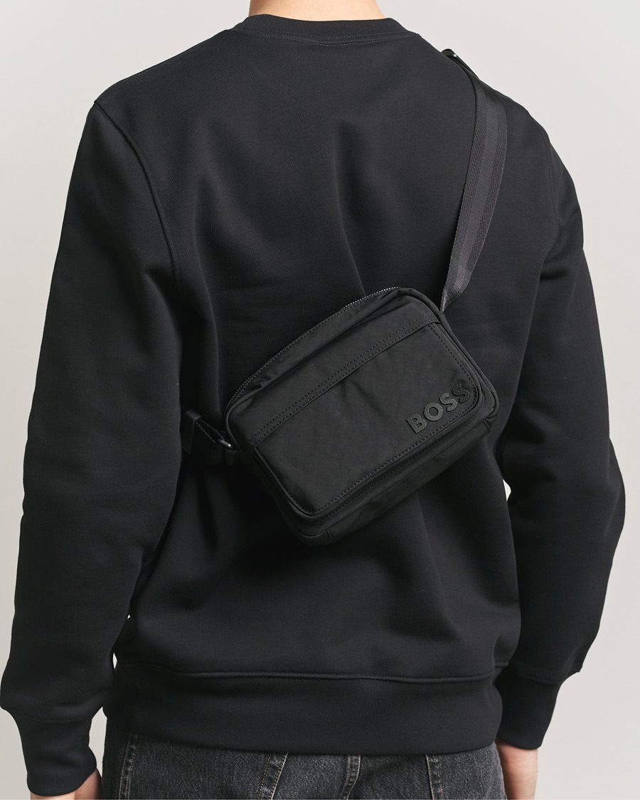 Herre | Tasker | BOSS BLACK | Catch Nylon Bum Bag Black