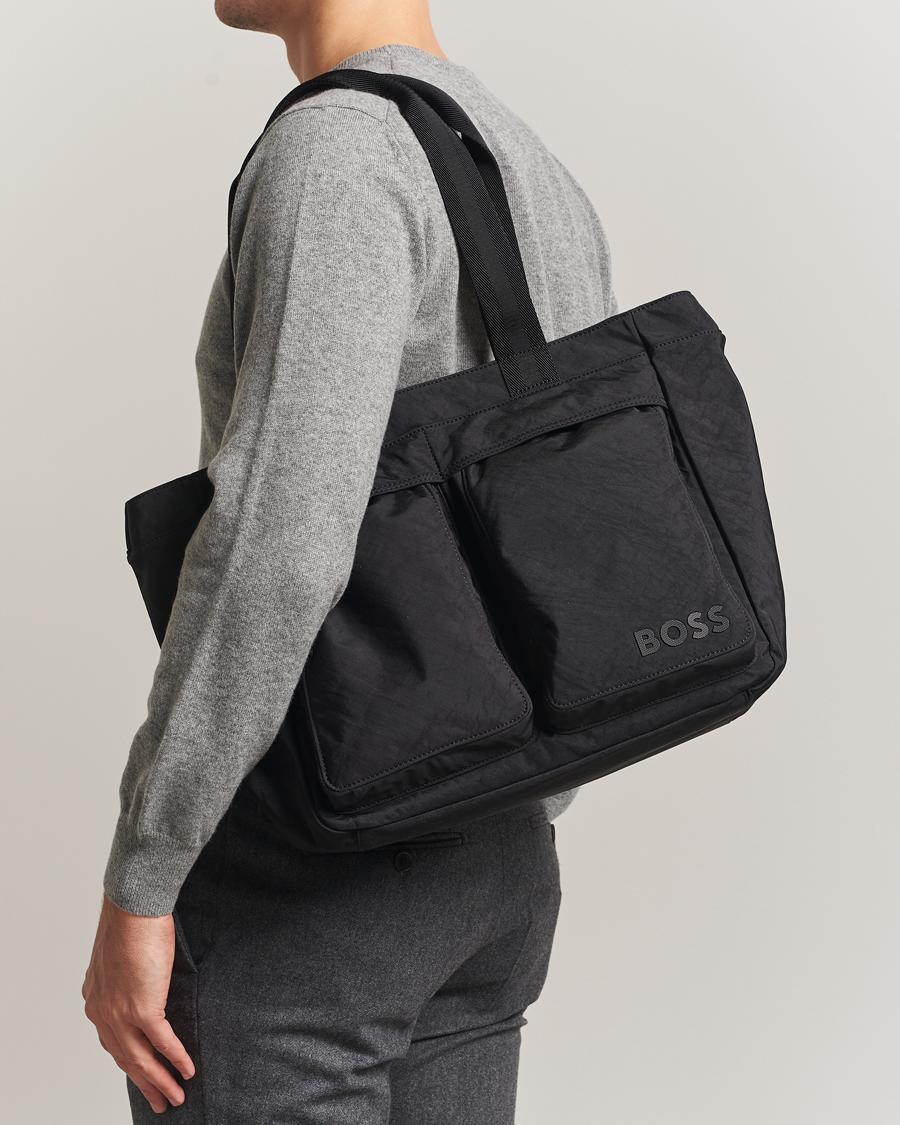 Herre | Tasker | BOSS BLACK | Catch Nylon Tote Bag Black