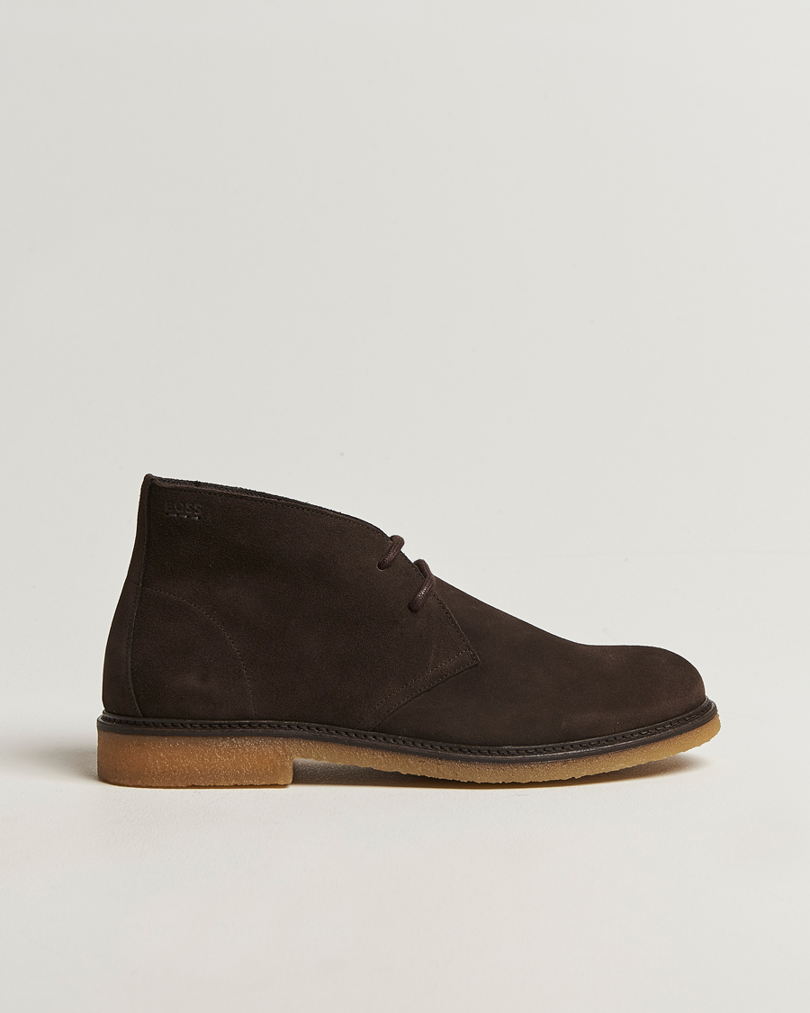 Herre | Støvler | BOSS BLACK | Kope Suede Desert Boots Dark Brown