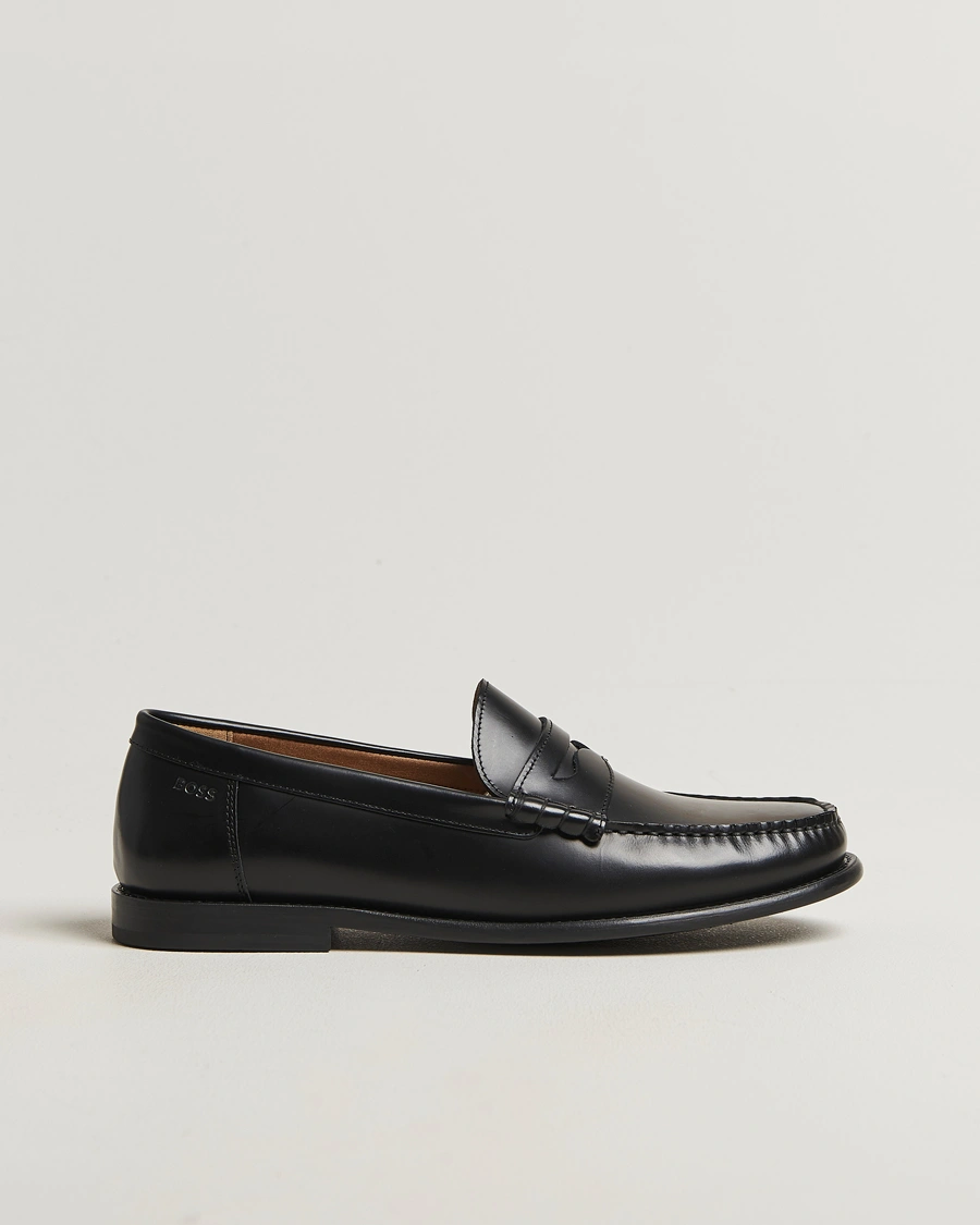 Herre | Loafers | BOSS BLACK | Tevan Leather Moccasin Black
