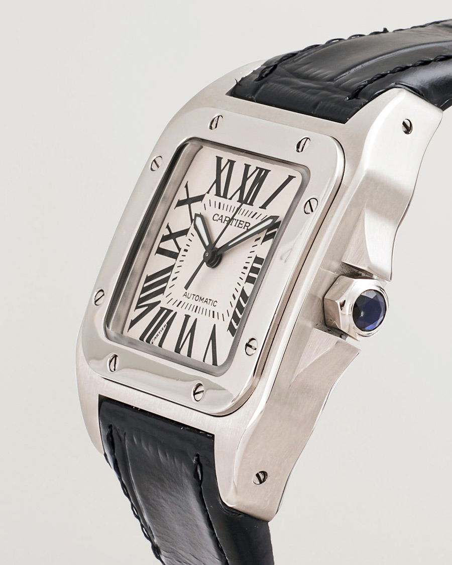 Herre | Pre-Owned & Vintage Watches | Cartier Pre-Owned | Santos 100