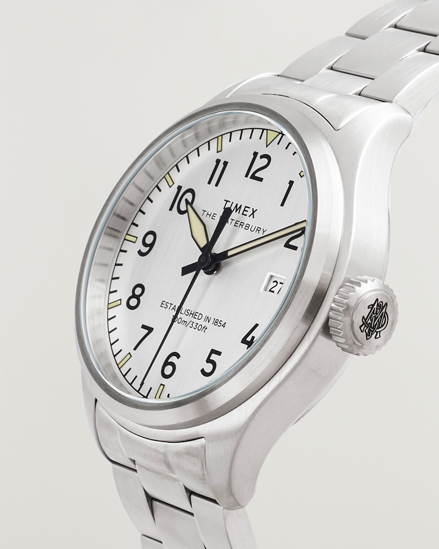 Herre | Timex Waterbury Ace 3-Hand 41mm Silver Dial | Timex | Waterbury Ace 3-Hand 41mm Silver Dial