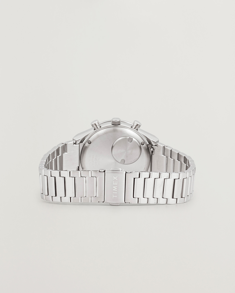 Herre | Timex Q Chronograph Tonal Sub Dials 40mm White Dial | Timex | Q Chronograph Tonal Sub Dials 40mm White Dial