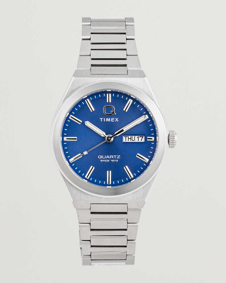 Herre | Timex Q Continental Day/Date 38mm Blue Dial | Timex | Q Continental Day/Date 38mm Blue Dial